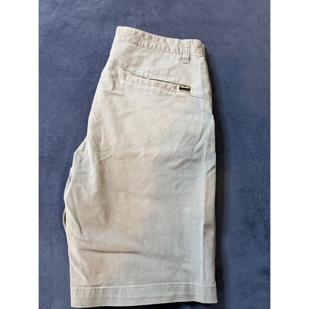 Volcom Frickin Chino Shorts Gray Mens Sz 34 Modern Skate Casual